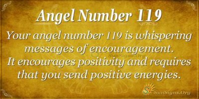 
ANGEL NUMBER 119
