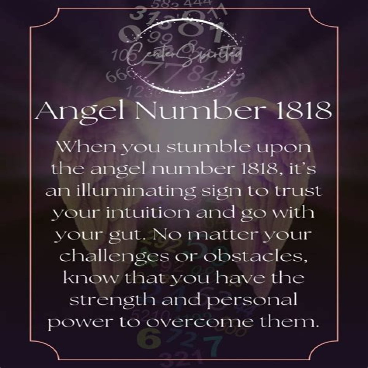 
ANGEL NUMBER 1818
