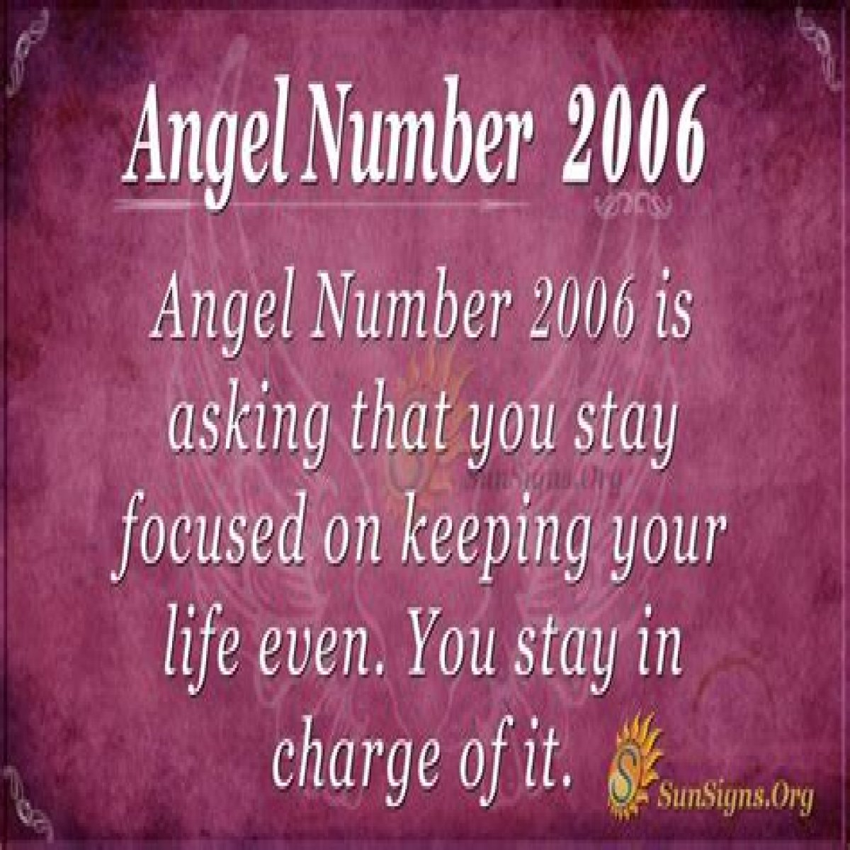 
ANGEL NUMBER 2006
