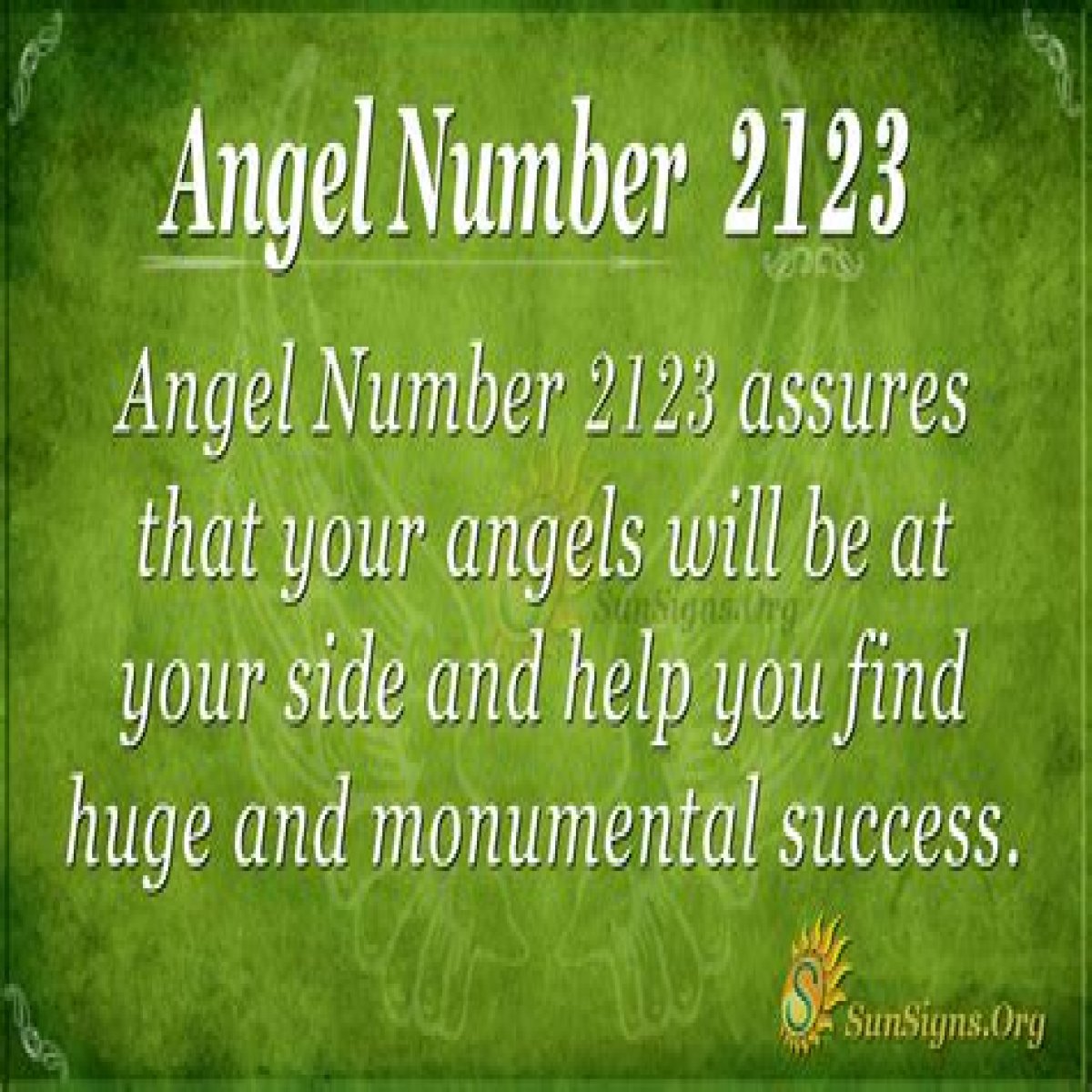 
ANGEL NUMBER 2123
