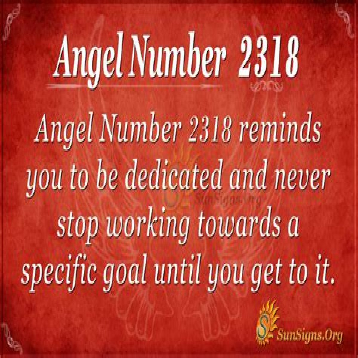
ANGEL NUMBER 2318
