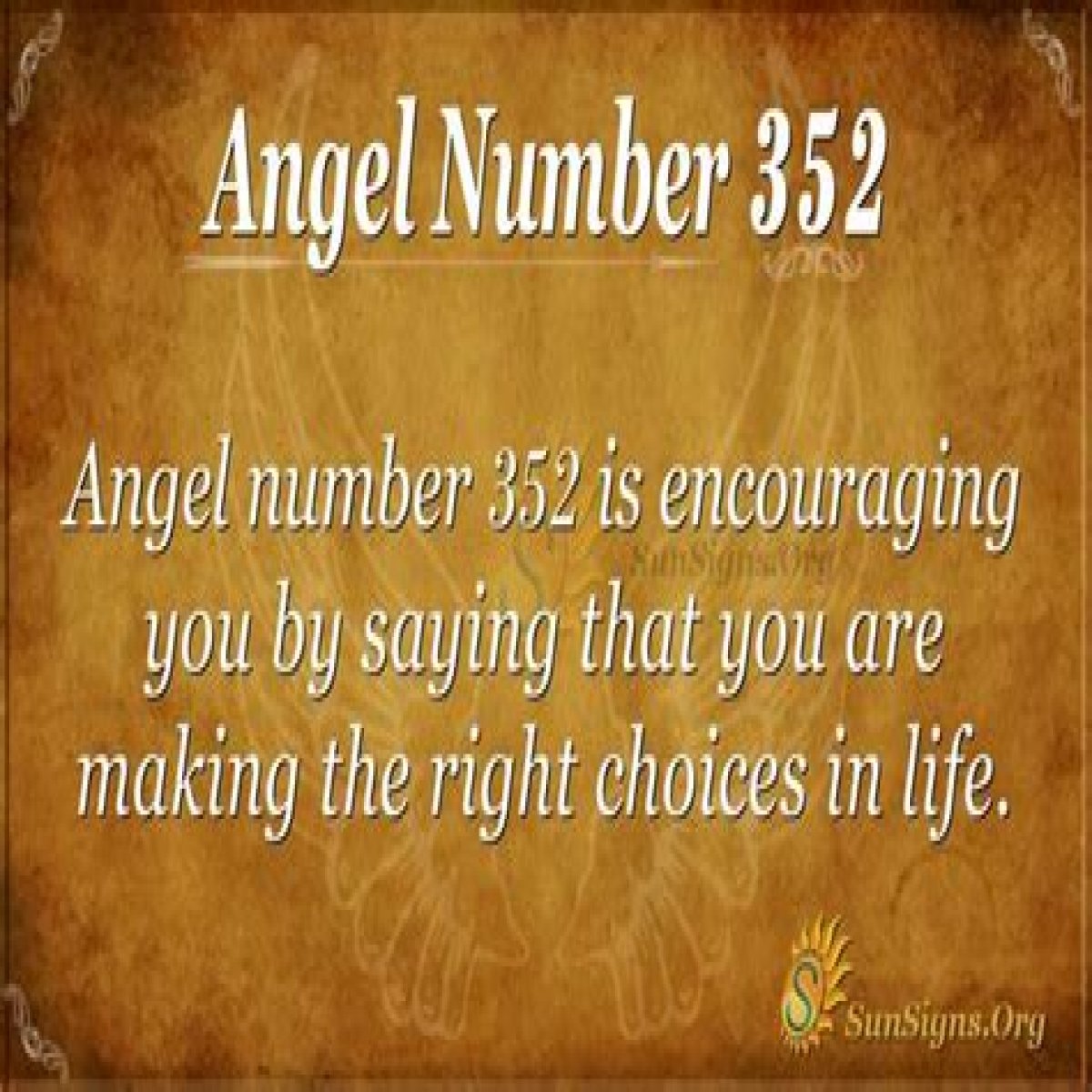 
ANGEL NUMBER 352
