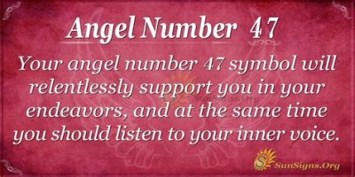 
ANGEL NUMBER 47
