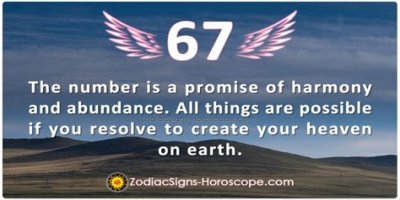 
ANGEL NUMBER 67
