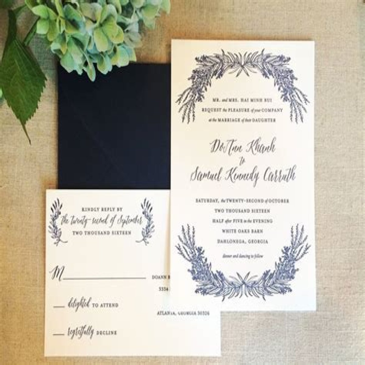Does the bride’s name go first on wedding invitations?