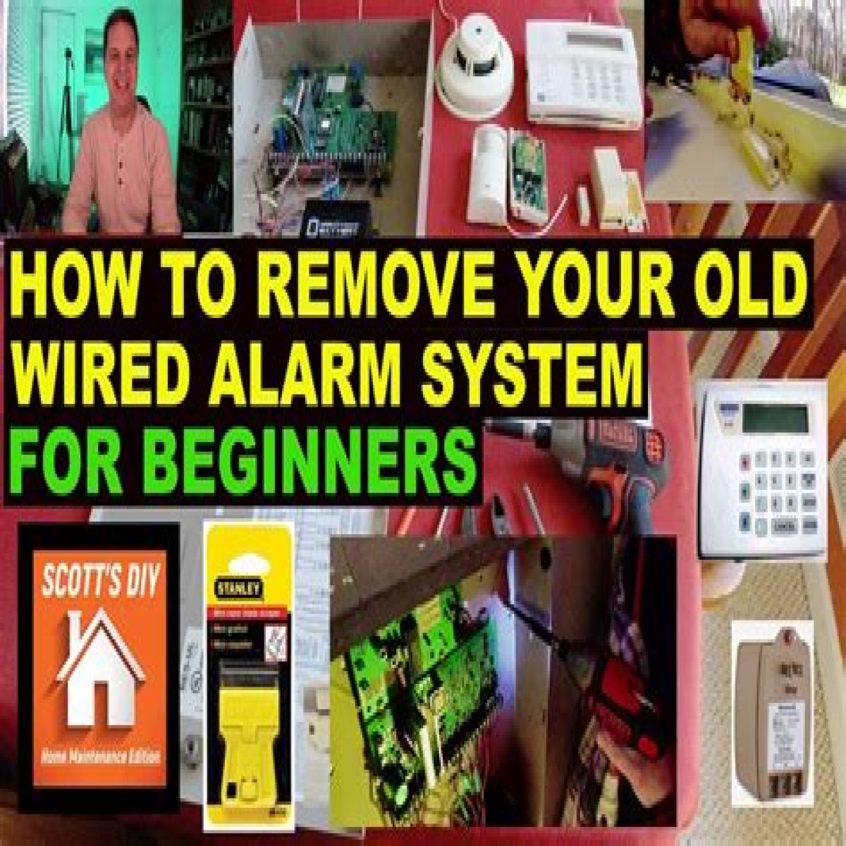 How do you remove an old wired alarm system?