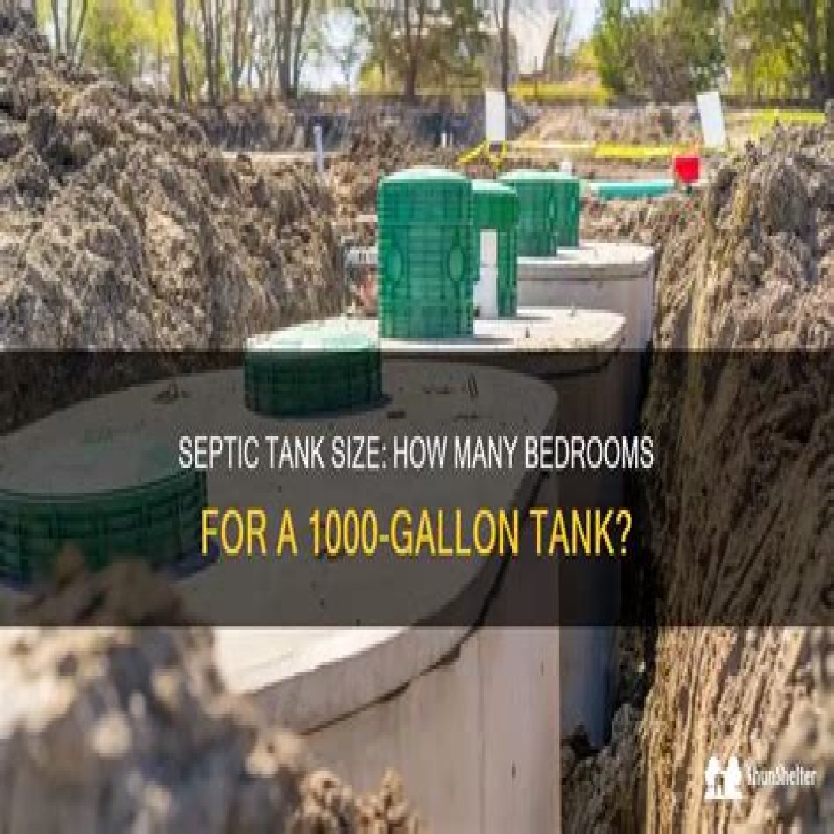 How many bedrooms can a 1000 gallon septic tank support?