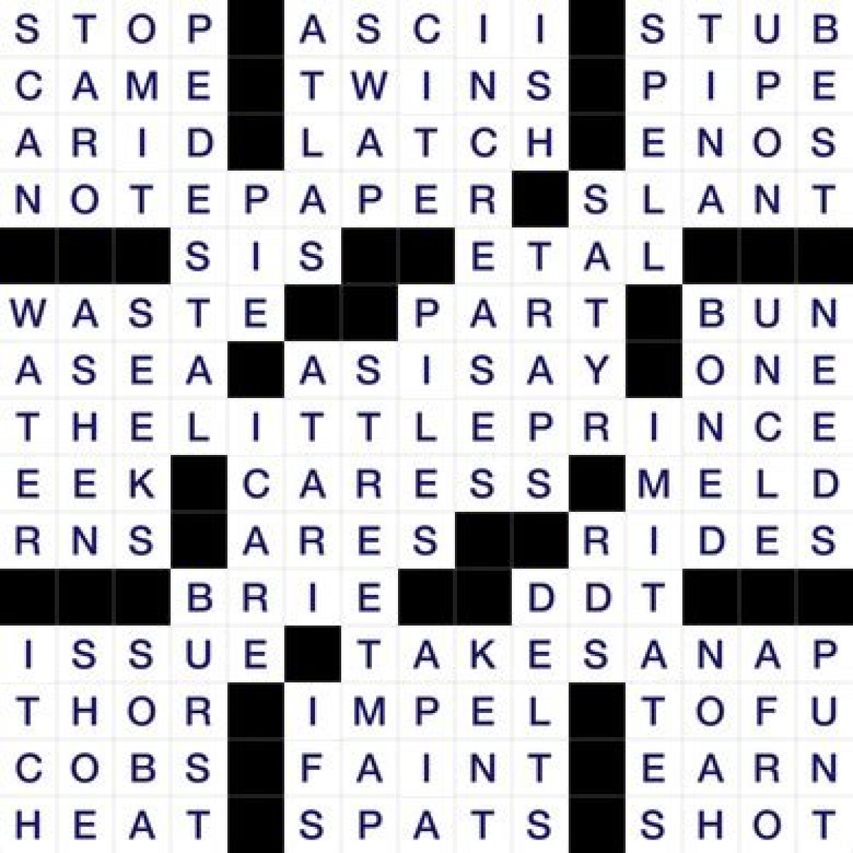 Keyboard pieces for two Daily Commuter Crossword Puzzle Answers